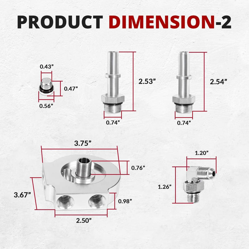 121003 Fuel Filter Conversion Kit for Ford 2011+ 6.7L Powerstroke