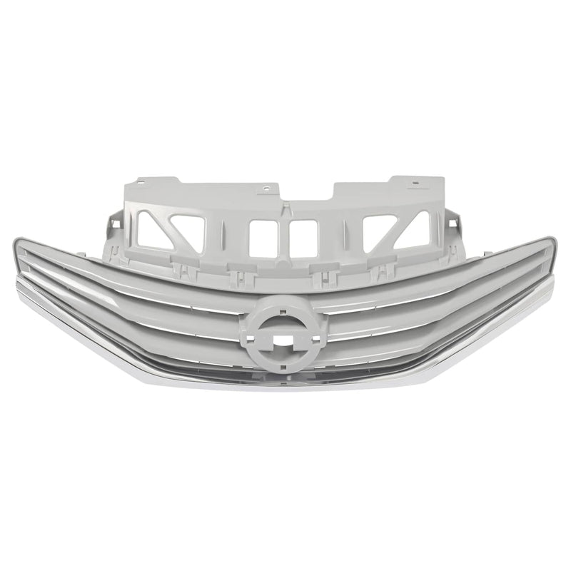 DURAFORCE Front Upper Bumper Grille for Nissan Versa Note 2014 2015 2016 Chrome