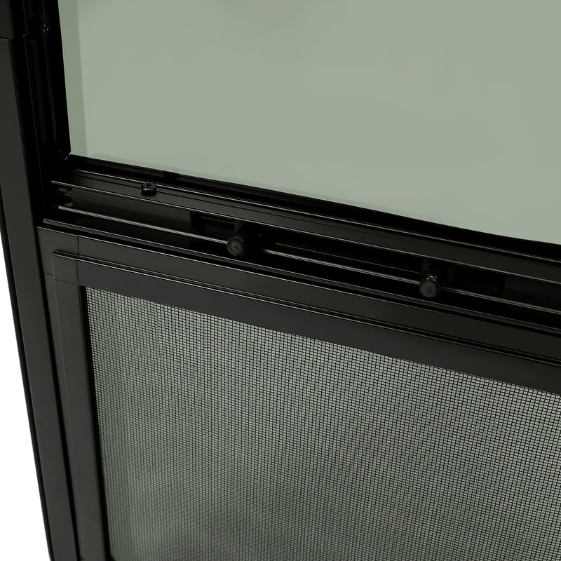 Tinted RV Glass Window 12"x22" w Mounting Hardware for Cargo Trailer RV