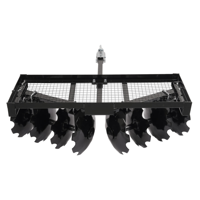 4FT Tow-Behind Notched Disc Harrow for ATV UTV Trailer Tilling w/ 2" Towball