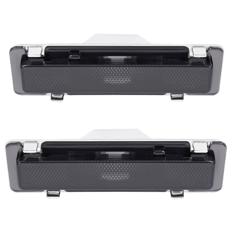 DURAFORCE Side Marker Lights for Chevy Camaro for Pontiac Firebird 1982-1992 Smoke Lamps 2