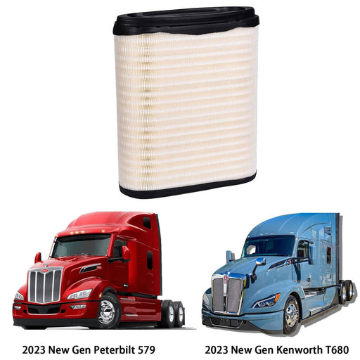 DURAFORCE D37-1061 Engine Air Filter for 2023 Kenworth T680 and Peterbilt 579