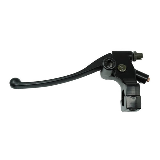 DURAFORCE 25mm 1" Black Left Clutch Lever Perch Mirror Base Mount for Motorcycle