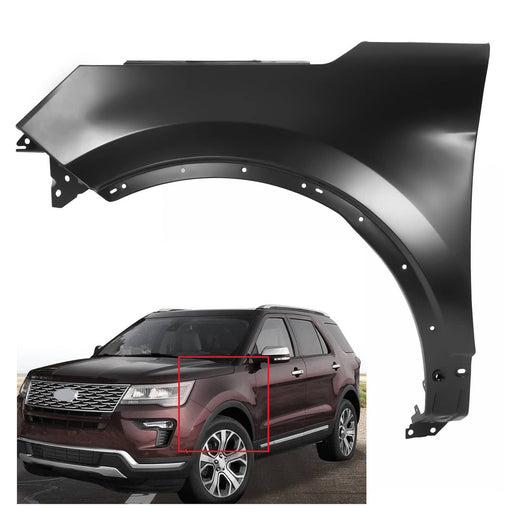 DURAFORCE Fender for Ford Explorer Police Interceptor Utility 2016-2019 Front Driver Side