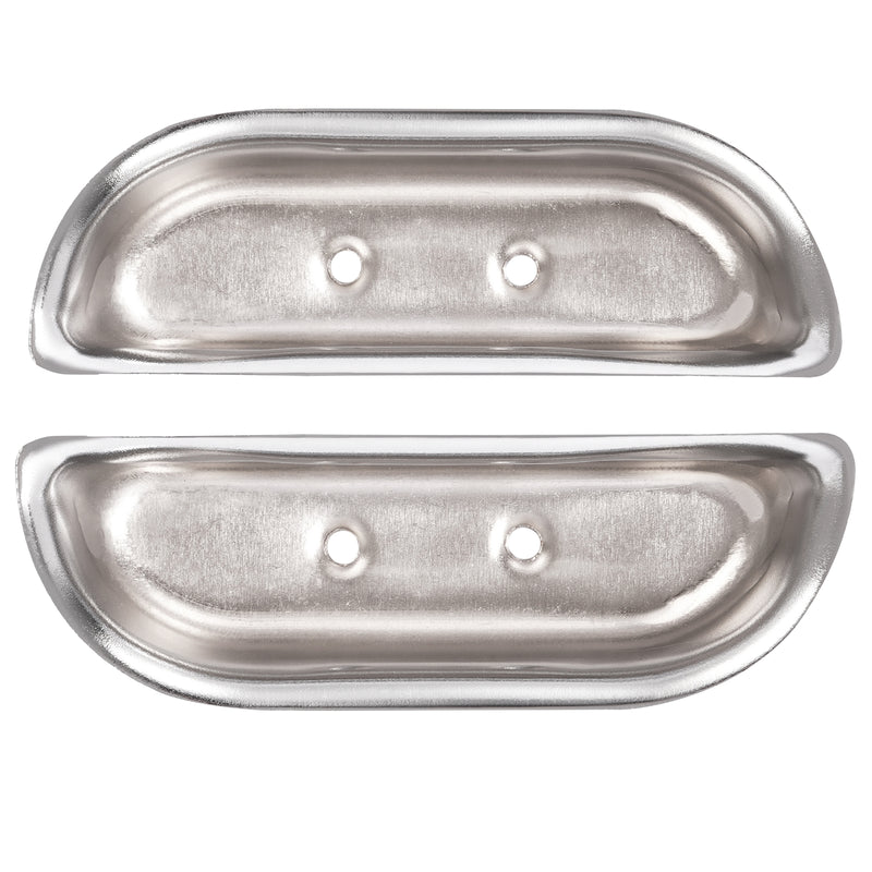 Door Panel Arm Rest Cups Steel Chrome for Ford F-100 F-150 F-350 1973-1979