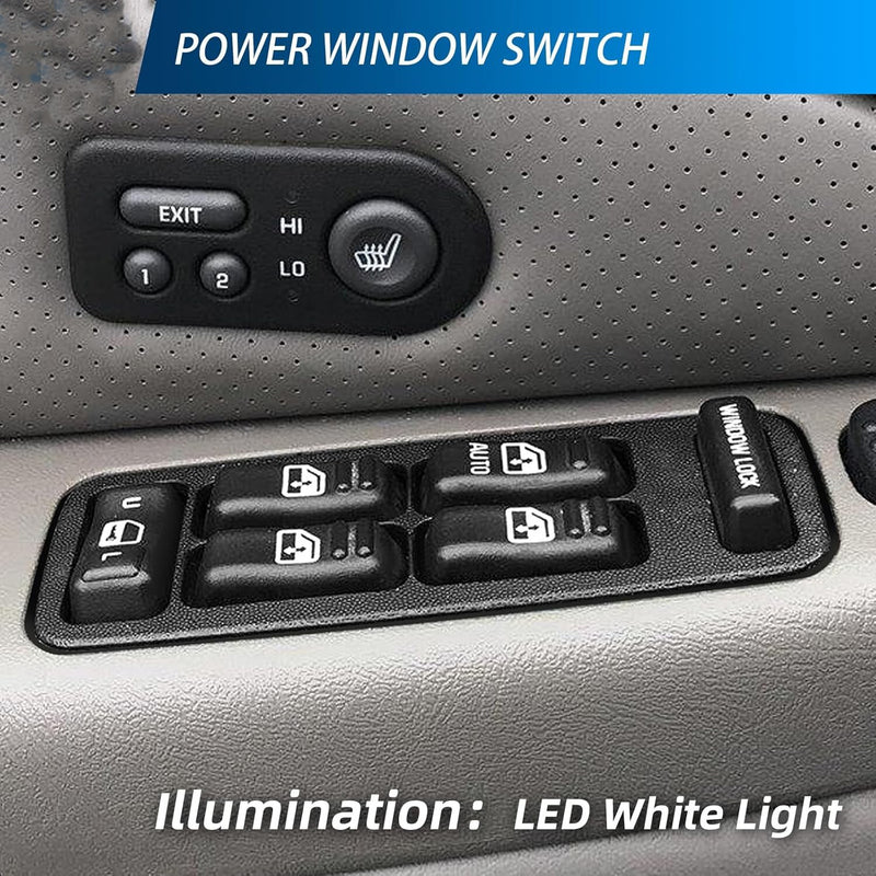Black Electric Window Master Switch For Tahoe Yukon Suburban Avalanche 15062650