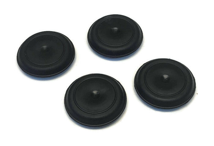 DURAFORCE 1 Inch Rubber Snap In Flush Mount Hole Plug for Sheet Metal Fit Fender (4 Pack)