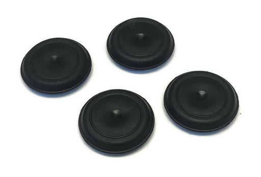 DURAFORCE 1 Inch Rubber Snap In Flush Mount Hole Plug for Sheet Metal Fit Fender (4 Pack)