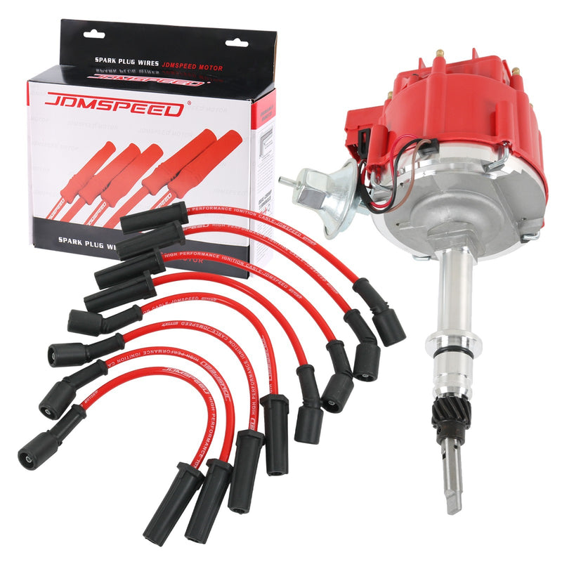 HEI Distributor with Wire Set for Chevrolet Inline 250 230 292 GMC L6 78-85