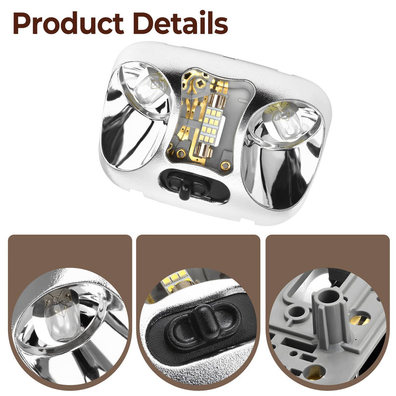Interior Dome Cab Lamp Light Compatible for 1994-1998 Ford Ranger Splash