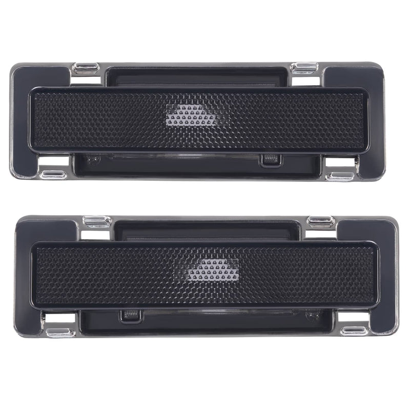 DURAFORCE Side Marker Lights for Chevy Camaro for Pontiac Firebird 1982-1992 Smoke Lamps 2