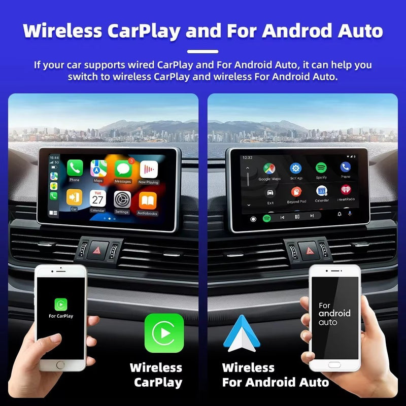 Mini Wireless CarPlay Adapter for Android Auto Apple USB Car Dongle Connect Box