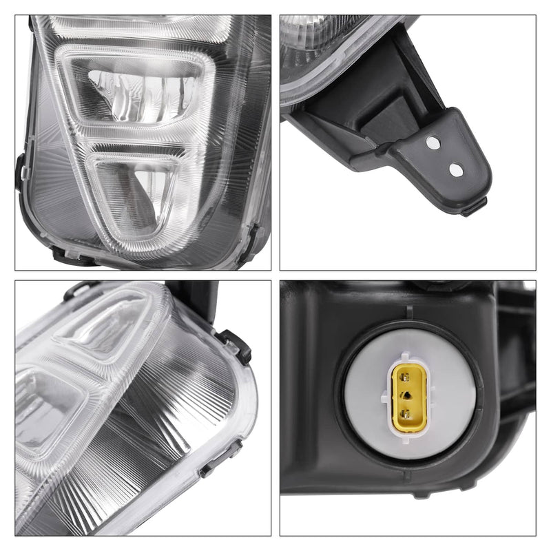 DURAFORCE 92201D5000 LED Fog Light Lamp for Kia Optima 2016-2018 Front Left Driver Side