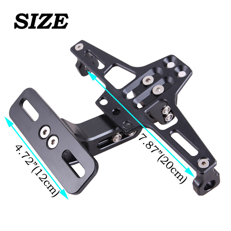 License Plate Holder Bracket LED Tail Light for Motorcycle CNC Fender Eliminator
