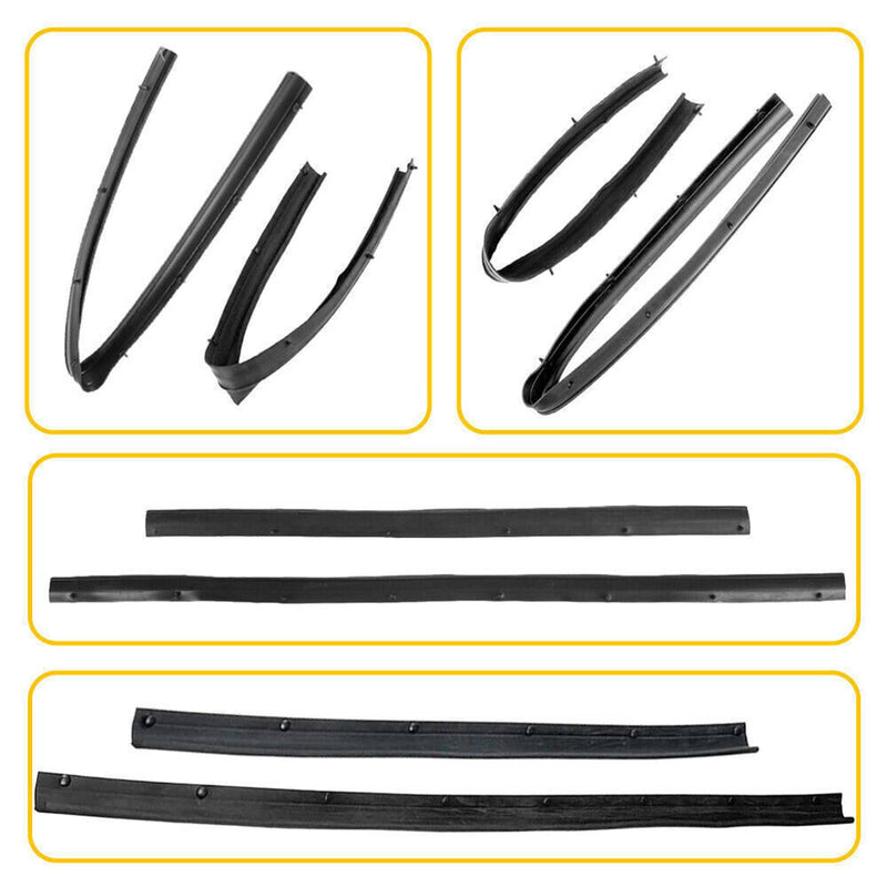 Front Rear Lower Door Weather Strip Seal for Ford F250 F350 Crew Cab 1999-2016