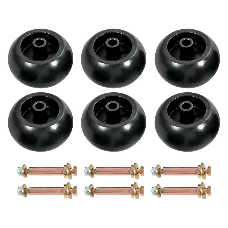 6 Pcs Deck Wheel Kits for Exmark Viking Lazer Z Toro Groundsmaster Mowers