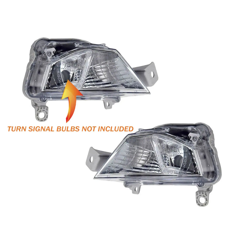 DURAFORCE For 2019-2021 Nissan Altima Front Turn Signal Fog Light Cover LH&RH Pair 4PCS