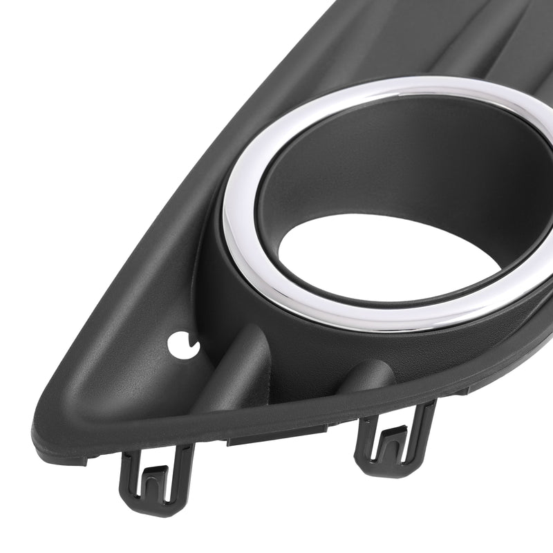 Left Right Fog Light Cover Bezel With Chrome Ring Trim for Honda Pilot 2012-2015
