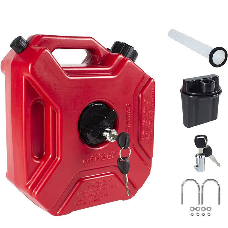 5L Gas Fuel Tank Gas Can Oil Storage for ATV UTV Gokart Motorcycle Car SUV
