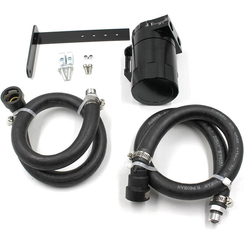 Black Oil Catch Can Separator for Ford F150 Raptor 2.7L 3.5L 5.0L