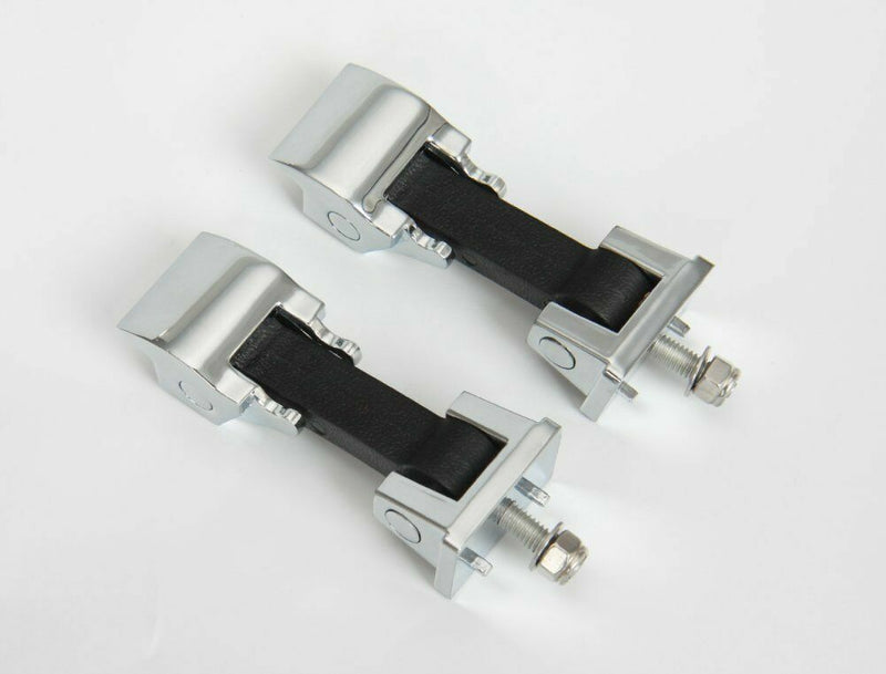 Silver Aluminum Hood Lock Latch Catch Pair for Jeep 2007-2018 Wrangler JK