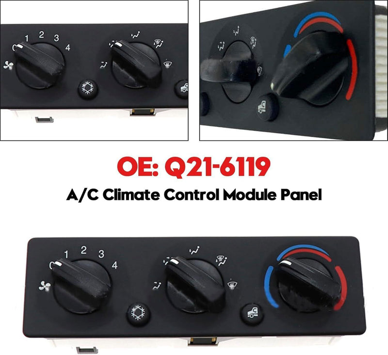 Q21-6119 A/C Climate Control Module Panel for Peterbilt Truck