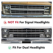 DURAFORCE Headlight Doors Bezels for Chevy GMC C K Series 1985-1987 Driver Passenger RH LH