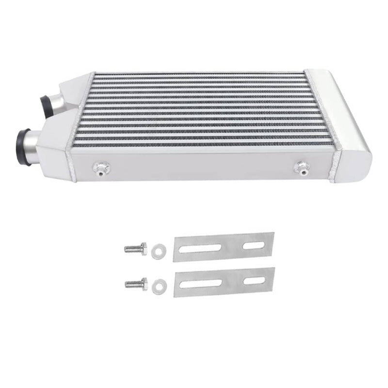 Universal Aluminum Front Mount Intercooler 2.5" Inlet Outlet Same Side