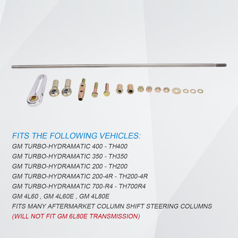 Universal Adjustable Column Shift Linkage Kit for GM 400 350 700R4 Transmissions
