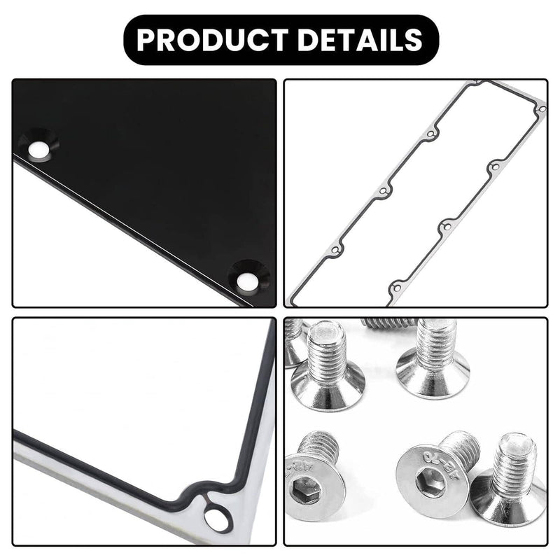 Billet Knock Sensor Delete LS6 LSX Gasket Plate for LS Gen 3 Valley Pan