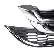 DURAFORCE Front Bumper Upper & Lower Grille ABS Chrome for Honda CRV CR-V 2010 2011