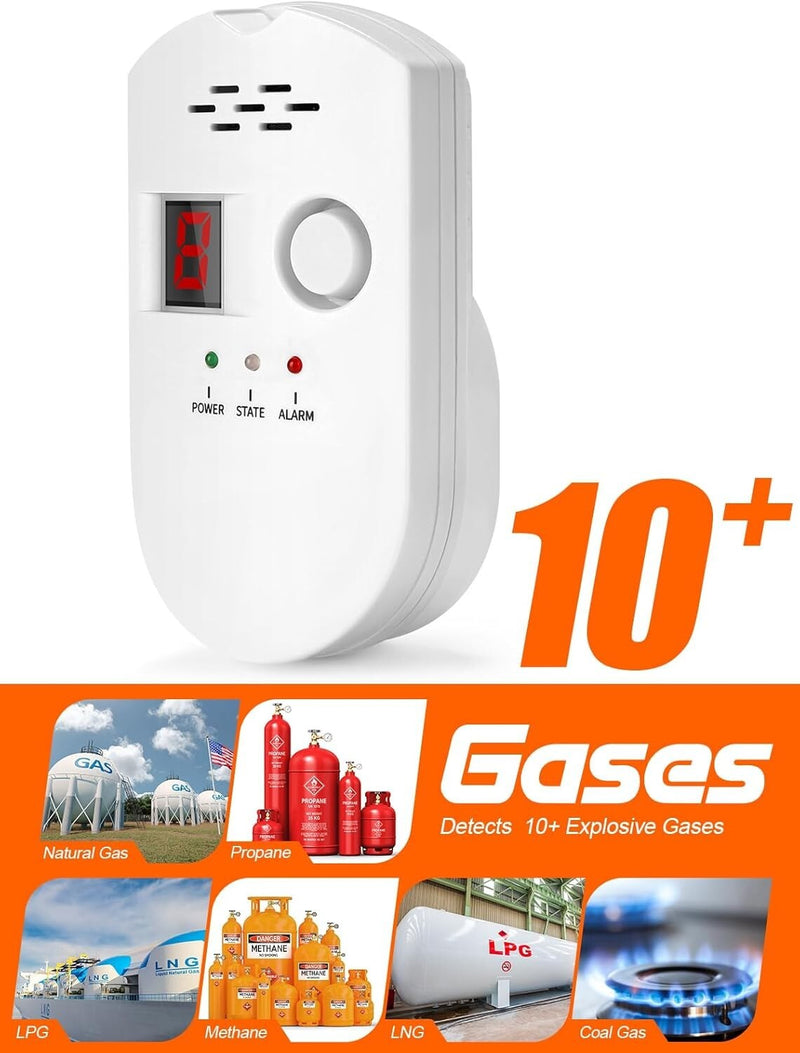 Digital Gas Leak Detector Alarm Sensor for Propane Butane Methane Natural Gas