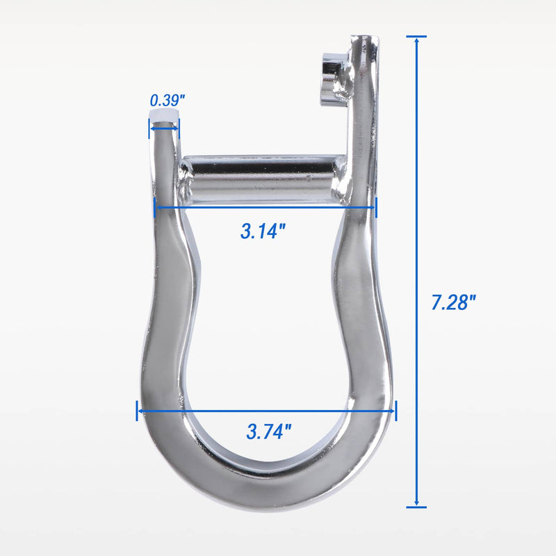 84072462 Chrome Tow Hooks Kit for GM Chevrolet Silverado Sierra 1500 07-19