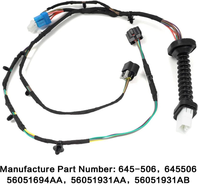 Rear Door Wiring Harness 56051694AA for Dodge Ram 56051931AA 56051931AB