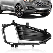 DURAFORCE Passenger Side Front Chrome Fog Light Cover Bezel for Ford Edge 2019 2020-2024