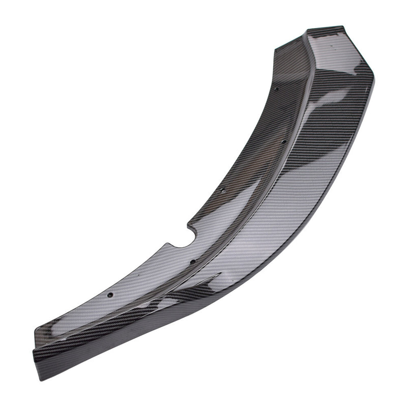 DURAFORCE Front Bumper Lip Splitter Spoiler For Dodge Charger SRT 15-23 Carbon Fiber Style