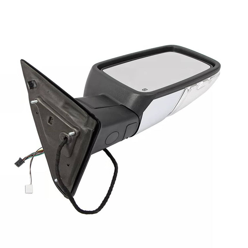 Driver Left Side Mirror Silver Cover Power Folding Signal for Ram 1500 2013-2018