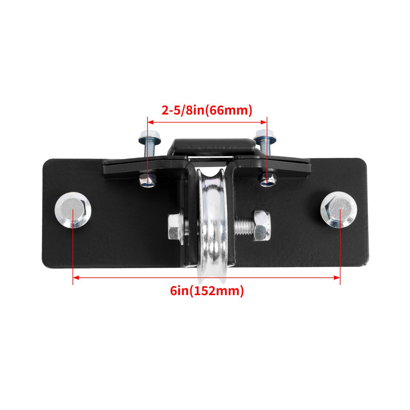 Steel Snow Plow Pulley Fairlead Kit for ATV UTV Winches Wide-Spool Bolt Patterns