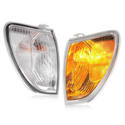 DURAFORCE Front Corner Lights Clear With Bulbs for Toyota Land Cruiser 1998-2004 Pair