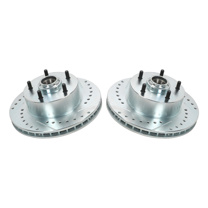 Power Disc Brake Conversion Kit Drilled Slotted Rotors for Camaro 1967-1969