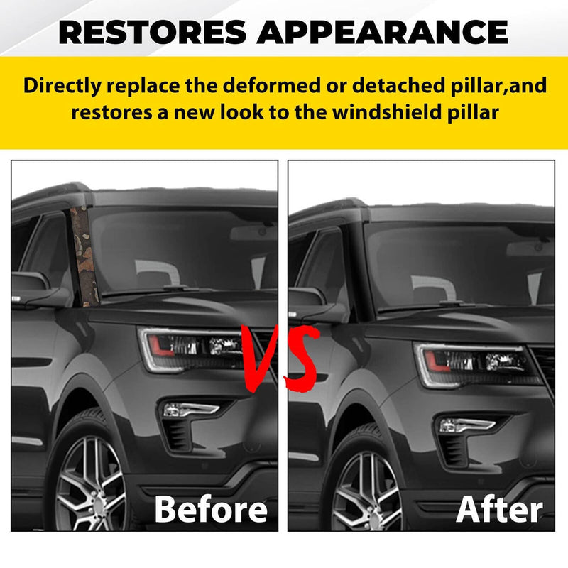 Set For Ford Explorer Left Right Windshield A-Pillar Molding Trim 2011-2019