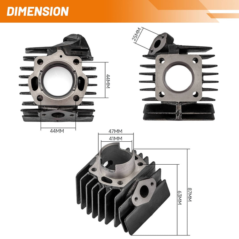 LTA50 Cylinder Head Piston Top End Rebuild Kit for Suzuki QuadRunner 2002-2005