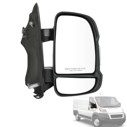 DURAFORCE Passenger RH Side Manual Door Mirror for RAM PROMASTER 1500 2500 3500 2014-2023
