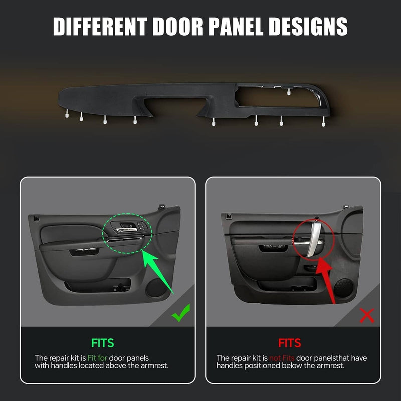 Driver Door Panel Handle Armrest Repair for Chevy GMC Tahoe Silverado 2010-2014