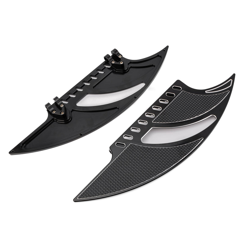 Driver & Passenger Foot Floorboards Pegs Pedal Set for Harley Softail Touring
