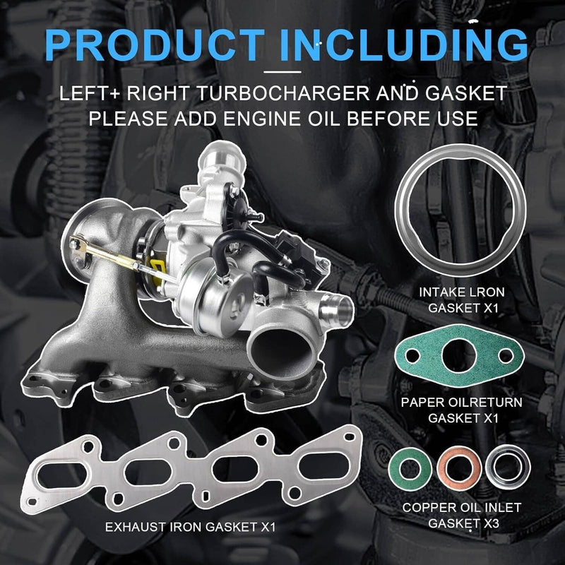 Turbo Charger w/Gasket Kit for Chevrolet Chevy Cruze Sonic Trax Buick Encore L4