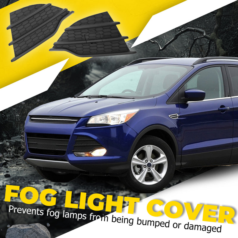 Front Bumper Fog Light Cover Trim for Ford Escape 2013-2016 Set Pair