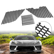DURAFORCE Front Radiator Grill Mesh Guard Insert Covers for Chevy Corvette C8 2020-2024