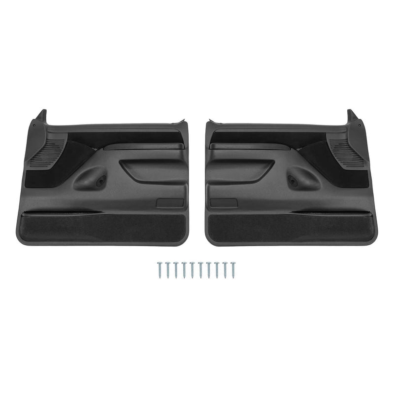 DURAFORCE Inner Door Panels for Ford F150 F250 F350 1992-97 Bronco 1992-96 Black Pair