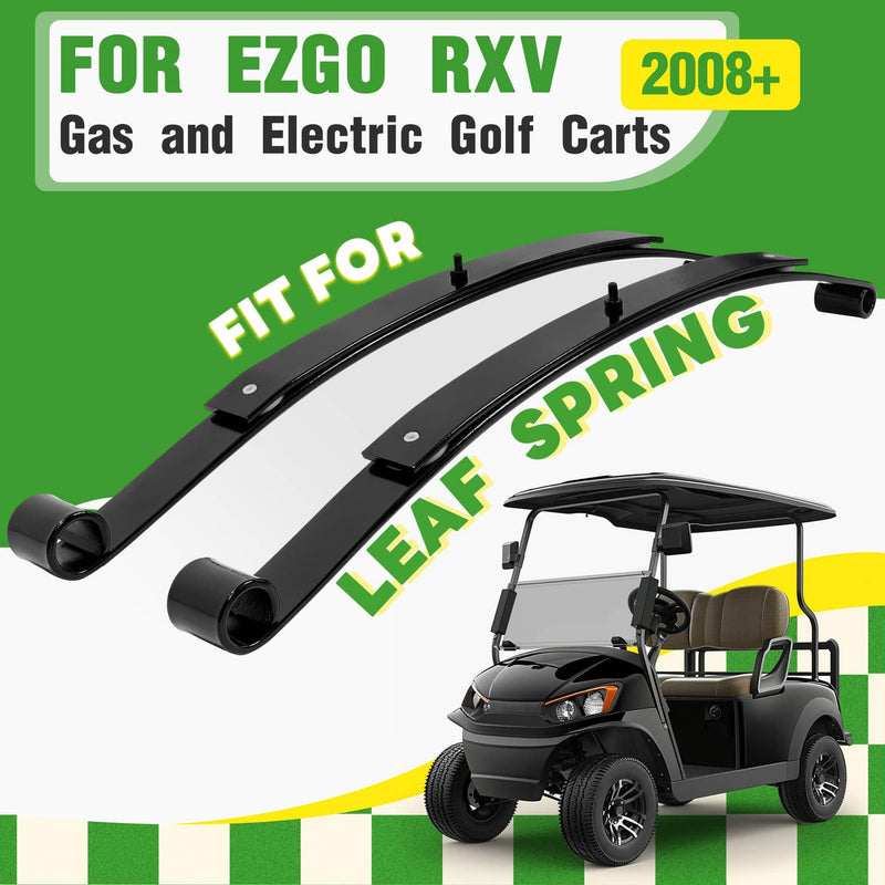 Rear Leaf Spring Kit Heavy Duty 2 Leaf for EZGO RXV 2008-Up Golf Cart Set of 2